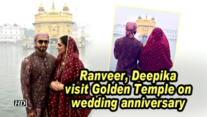 Ranveer, Deepika visit Golden Temple on wedding anniversary