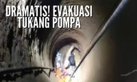 Dramatis! Proses Evakuasi Tukang Pompa dari Dasar Sumur Sedalam 10 Meter