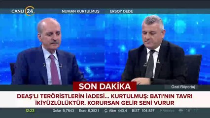Numan Kurtulmuş 24 TV'de