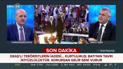 Numan Kurtulmuş 24 TV'de
