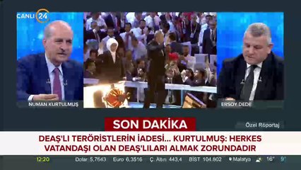 Numan Kurtulmuş 24 TV'de