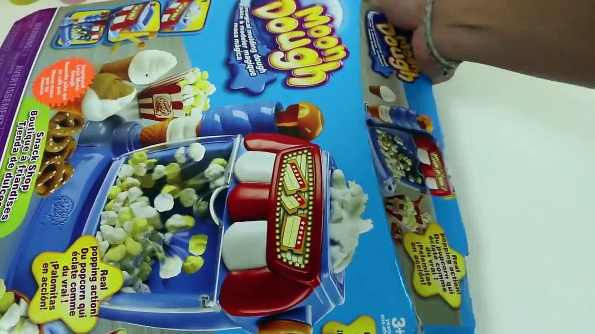 moon dough popcorn maker movie theater snack shop playset