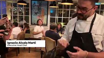 Spanish chef showcases delectable lamb rack dish