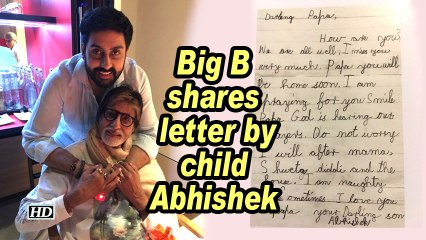 A Heartwarming Throwback: Amitabh Bachchan Shares Childhood Letter from Abhishek ✉️