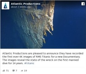 Le Titanic va bientôt disparaître selon les dernières images 4K de l'épave
