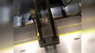El robo más peligroso en Estados Unidos en unas escaleras mecánicas