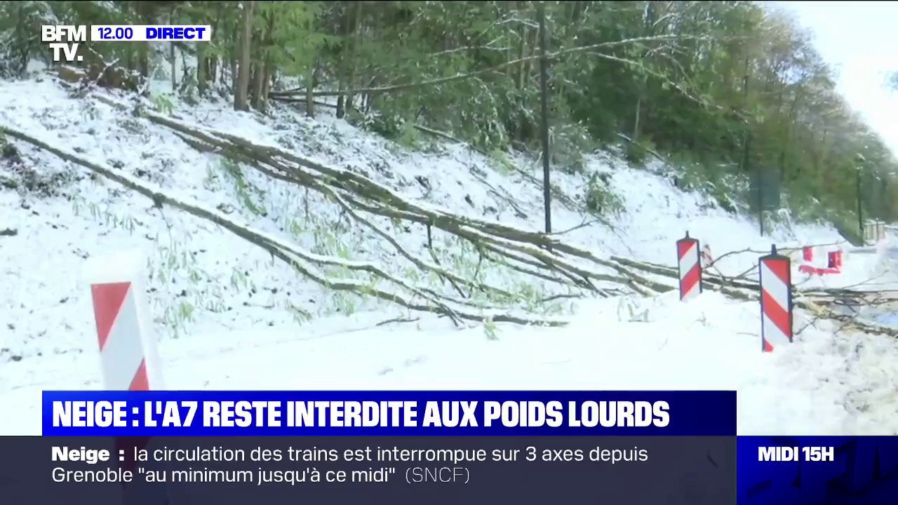 La circulation "proche d'un retour à la normale" en Isère après les fortes chutes de neige