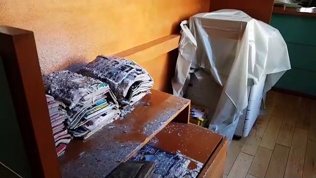 Incendie à la mairie d'Annecy : les dégâts vus de l'intérieur