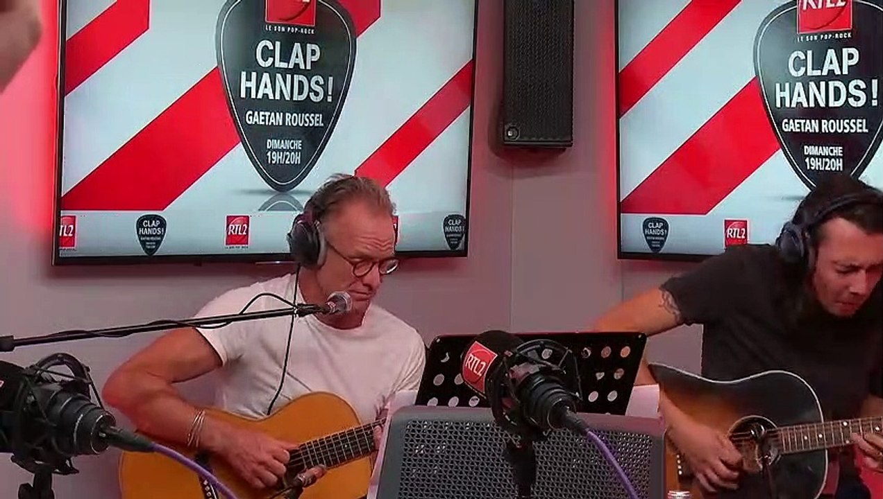 Sting & Gaëtan Roussel en duo dans Clap Hands