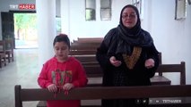 Tel Abyad'da Mehmetçiğin onardığı kilise ibadete açıldı