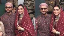 Deepika Padukone & Ranveer Singh Spotted at airport in Golden Temple look | FilmiBeat