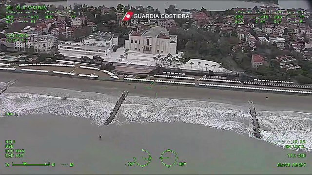 Maltempo a Venezia, sorvolo della Guardia Costiera sulla laguna (14.11.19)
