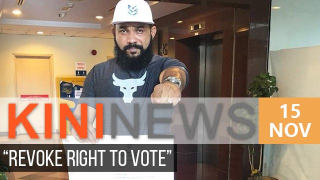 Revoke voting rights - I only meant those from DAP, explains Umno Youth leader | Kini News - 15 Nov