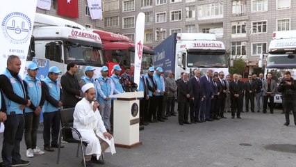 Suriyelilere 20 tır gıda yardımı - KAYSERİ