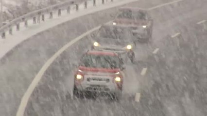 El temporal deja grandes nevadas en Cantabria León y Burgos
