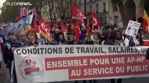 شاهد: مسيرة للعاملين في المستشفيات الفرنسية تطالب برفع الأجور وزيادة الدعم المالي لقطاع الصحة