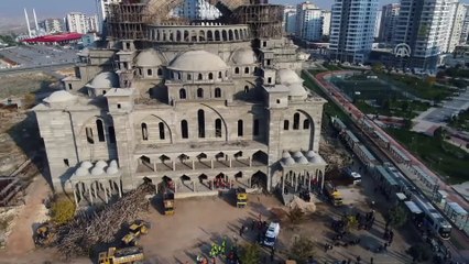 (Drone) - Cami inşaatında çöken iskelenin altında kalan mühendis aranıyor - GAZİANTEP