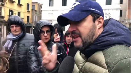 Venezia - Matteo Salvini: "Serve aiuto istantanea, 1 miliardo per questa gente" 15.11.19