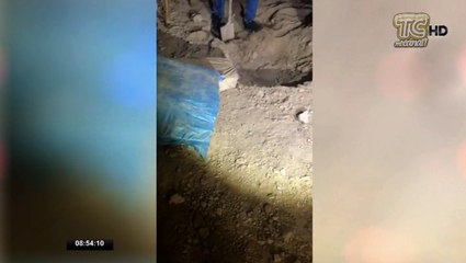 Tres sacos de yute llenos de droga fue encontrado en el interior de una casa en El Oro