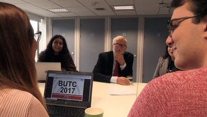 Jeremy Cobyn meets students at Lancaster University