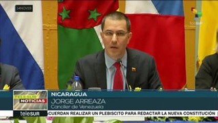 Nicaragua: canciller de Bolivia pide desconocer al gobierno ilegítimo