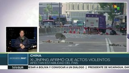 China: presidente Xi Jinping busca acabar con violencia en Hong Kong