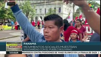 Panamá: organizaciones sociales expresan apoyo al pueblo boliviano