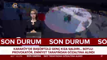Karaköy'de başörtülü genç kıza saldırı