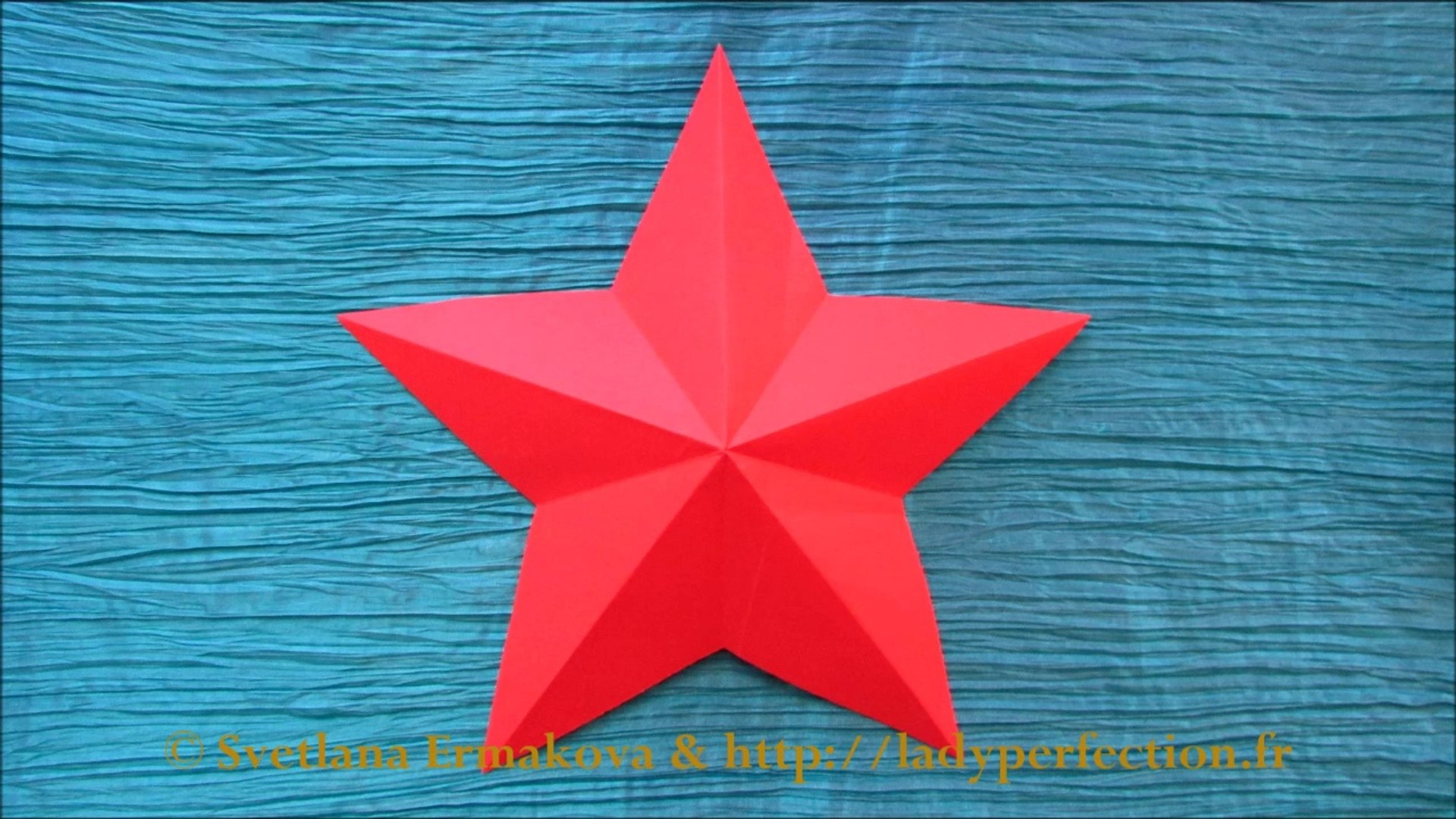 Origami facile : Étoile - Vidéo Dailymotion