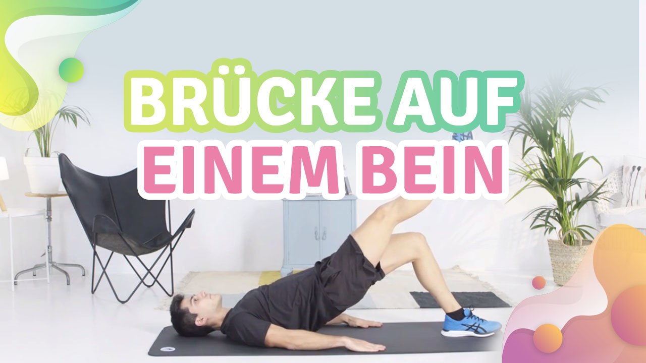 Brücke auf einem Bein -  Besser gesund Leben