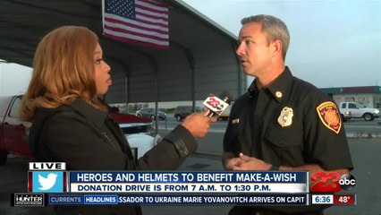 Heroes and Helmets to Benefit Make-A-Wish
