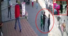 Karaköy'de başörtülü kızlara saldıran kadın, aynı gün başkalarıyla tartışıp küfürler yağdırmış