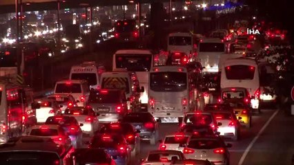 İstanbul trafiğinde ara tatil yoğunluğu