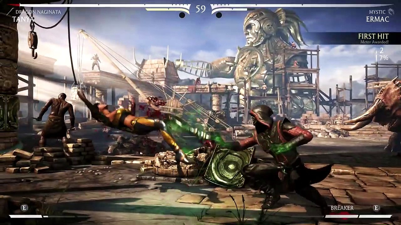Mortal Kombat X - TANYA - Fatalities and X-Rays Gameplay