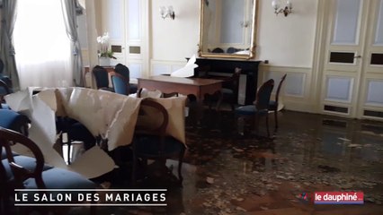 Incendie  les dégâts dans la mairie d'Annecy