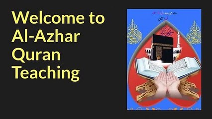 Online Quran Tutor - Al-Azhar Quran Teaching