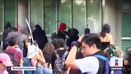 Encapuchados vandalizaron Ciudad Universitaria