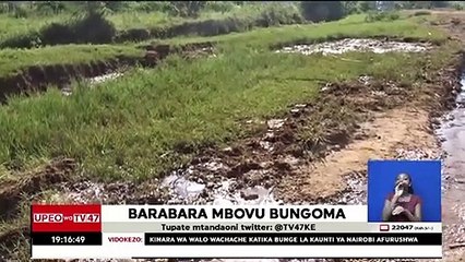 Relief as contractor starts construction on abandoned road in Bungoma.