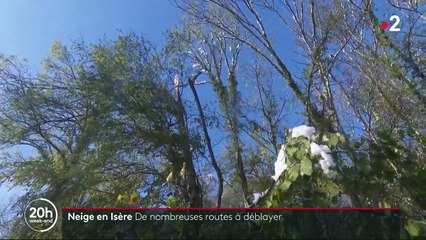 Neige : de nombreuses routes à déblayer en Isère