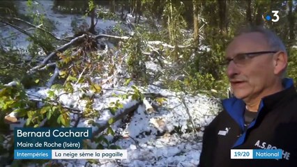 Intempéries : la neige sème la pagaille