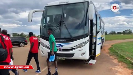 Première séance d’entraînement des lions en ESwatini avec El Hadj Diouf