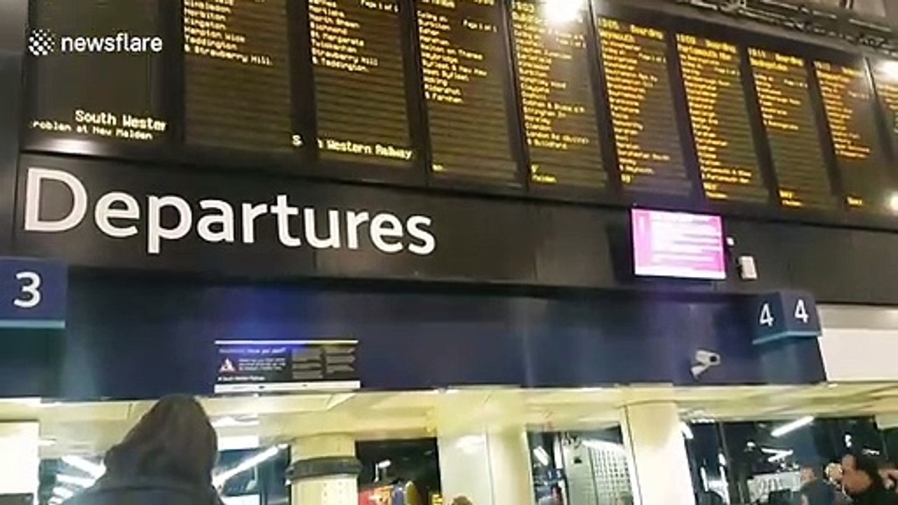 Multiple incidents on South Western train network affect commuters during the Friday evening rush-hour.