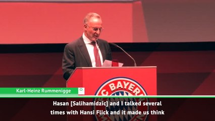 Download Video: Rummenigge gives update of Flick's Bayern future