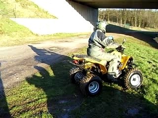 warseb montée sans élan en quad bombardier