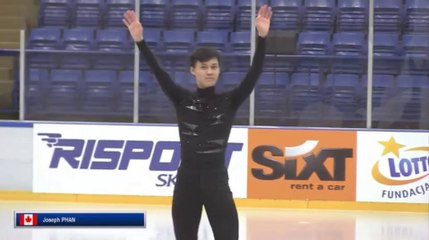 2019 Warsaw Cup Men SP Group 5 Introduction + Warm-Up - Joseph Phan, Philip Warren, Luc Economides, Catalin Dimitrescu, Filip Scerba