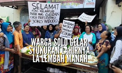 Pedagang Pasar Gede Solo Gelar Syukuran Kelahiran La Lembah Manah