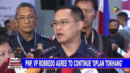 PNP, VP Robredo agree to continue 'Oplan Tokhang'