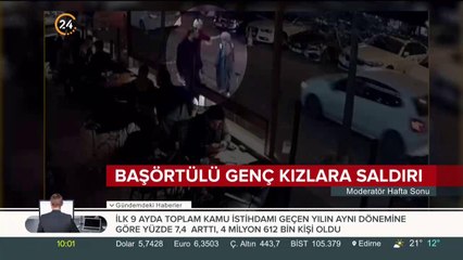 Başörtülü genç kızlara saldırı