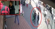 Karaköy'de başörtülü öğrenciye saldıran kadının yeni görüntüleri ortaya çıktı