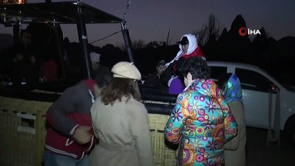 Kapadokya’da balonlar kartpostallık görüntüler oluşturdu